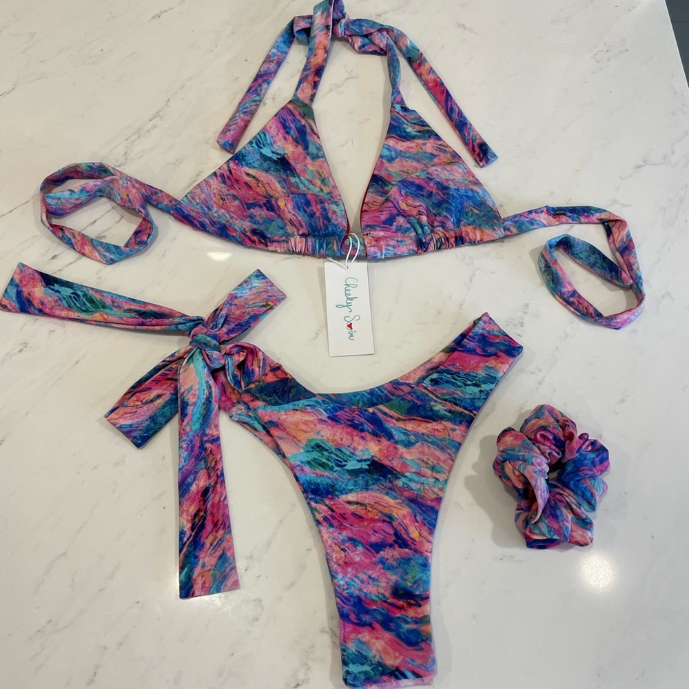 Colorful Abstract Bikini Set